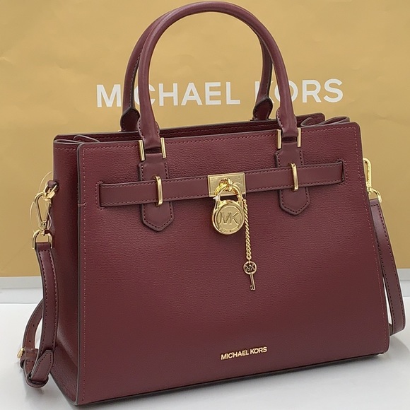 Michael Kors Hamilton Meidum Satchel Shoulder Crossbody - Picture 15 of 16
